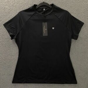 Stockholm Equestrian Dynamic Base Layer Short Sleeve Top size Large Black NWT